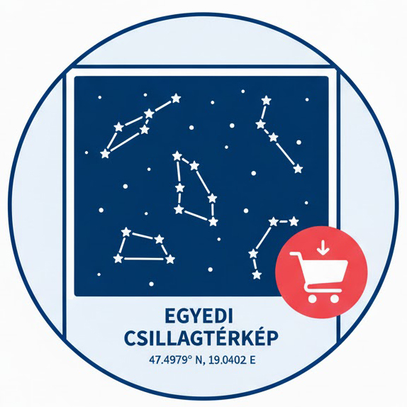 Egyedi csillagtérkép készítés ikon
