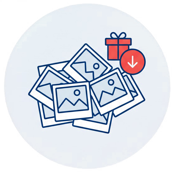 Fotókidolgozás csomagok ikon