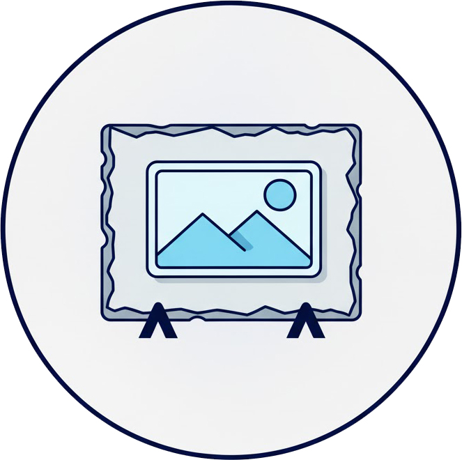 Egyedi fényképes fotókő, fotókő készítés ikon