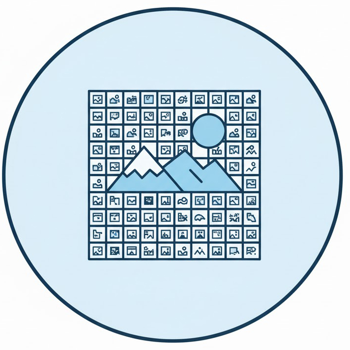 Mozaik készítés, fotómozaik ikon