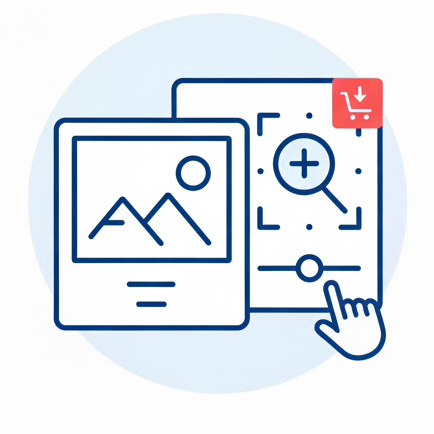 Fénykép retusálás / szerkesztés ikon