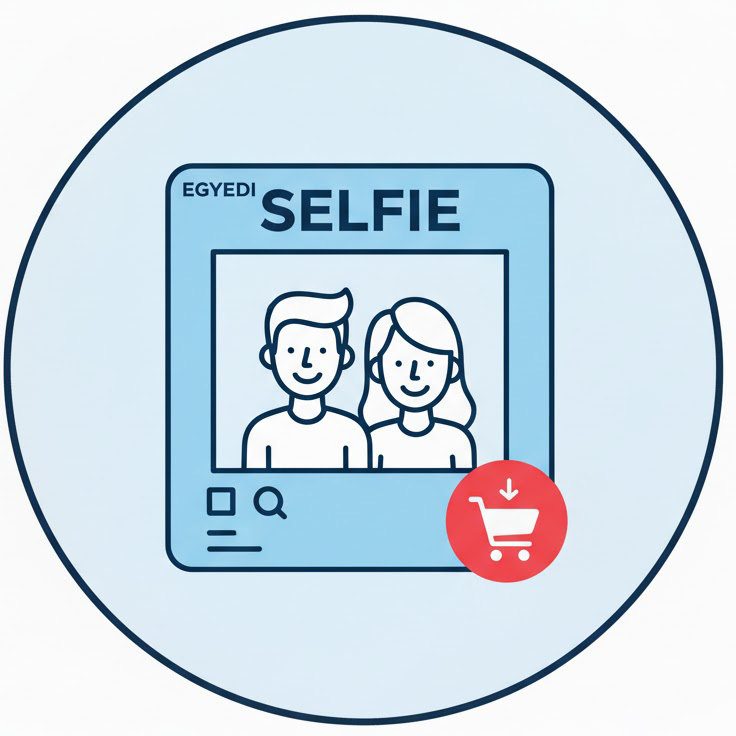 Egyedi selfie keret készítés ikon