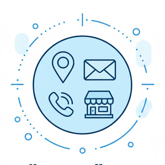 Üzletünk elérhetőségei ikon