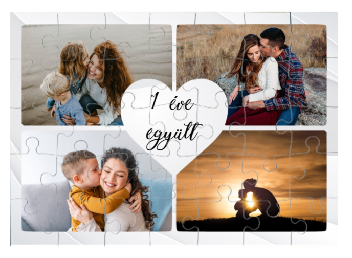 Egyedi fényképes puzzle 35dbos - Szerelem -  Kollázs